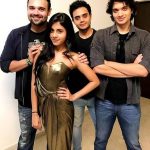 Mahaakshay Chakraborty with his brothers Ushmey Chakraborty (second from right), Namashi Chakraborty (right), and sister Dishani Chakraborty