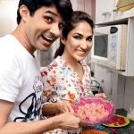 Mouli Ganguly with her husband