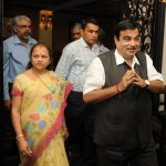 Nitin Gadkari With His Wife