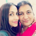 Sneha Namanandi with her mother