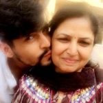 Tarun Nihalani with his mother