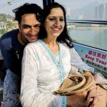 Vikas Gupta with his mother Sharda Gupta