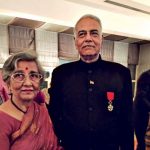 Yashwant Sinha With His Wife Nilima Sinha