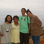 Advait Chandan with his family