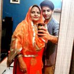 Arjun Manhas with his mother