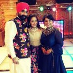 Ashnoor Kaur with her parents