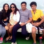 Nimisha Vakharia with her husband and children