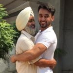 Paramveer Singh Cheema with father