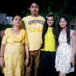 Priyanka Singh with her mother, brother, and sister