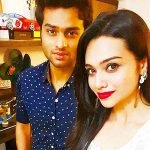 Purvi Mundada with brother