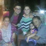 Ritu with parents, husband and daughter