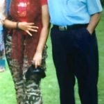 Sana Iqbal with her father