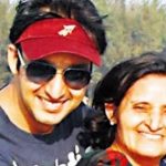 Saurabh Raj Jain with his mother 