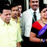 Deepa Dasmunsi with her husband Priya Ranjan Dasmunsi