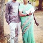 Gautam Manokaran with his mother