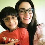 Muniba Mazari with her son