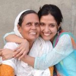 RJ Sayami with her mother
