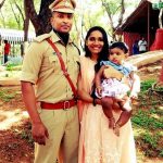 Safeer Karim with his wife Joicy Joy and daughter Zia