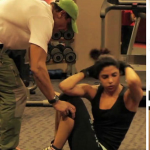 Samir Jaura with Hrithik Roshan, Priyanka Chopra and Farhan Akhtar during their fitness session