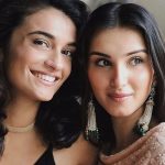 Tara Sutaria with her twin sister Pia Sutaria