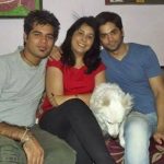 Tushar Chawla with Mother and Brother