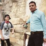 Yogesh Sharma with his father