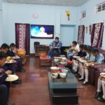 Armstrong Pame doing Dinner with School Students