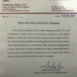 Armstrong Pame letter for Students