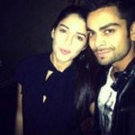 Izabelle Leite with Virat Kohli
