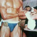 Jimmy Sharma as a bodybuilder