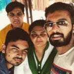 Kabir Mradul with family