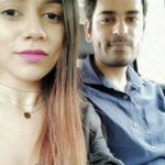 Komal Pandey with her boyfriend Ravit