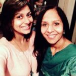 Mala Saraiya with her mother