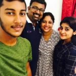 Nivetha Thomas with her family