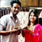 Sara Shrawan with her brother Sushant Patil