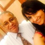 Shwetha Shekar with her father