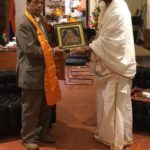 Sri Gaurav Krishna Goswami With Sir Anerood Jugnauth The Former Prime Minister of Mauritius