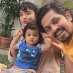 Suhasi Goradia Dhami with husband and son