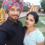 Alok with his wife Riya