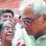 George Fernandes With His Wife Leila Kabir