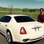 Guru Mann with his Maserati