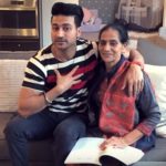 Guru Mann with his mother