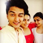 Lekha Prajapati with her brother and sister