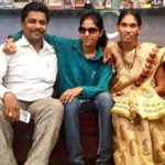 Madhu Priya with her parents