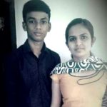 Riya Alokh with her brother