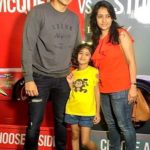 Romit Raj with his wife Tina Kakkar and daughter Reha Raj Prasher
