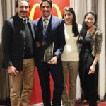 Jason Sangha with his family