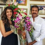 Lakshmi Manchu with her father