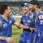 Ricky Ponting with Sachin Tendulkar and Harbhajan Singh