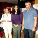 Sharad Saxena with his wife and daughter